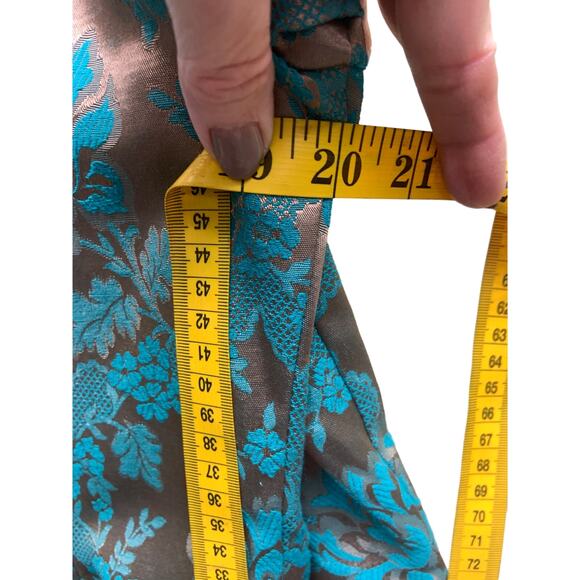 Vintage Nah Nah Collection Blue Embroidered Blazer Jacket Beaded Button Size 12 - Picture 7 of 8